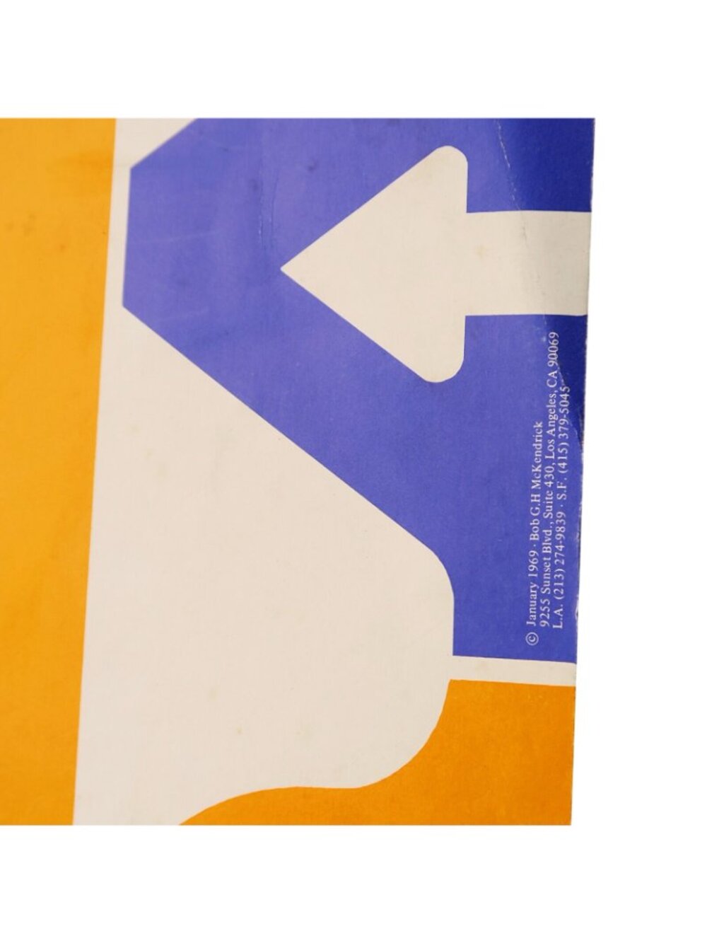 1969 Pop Art Lithograph Poster – “Deja-Vu” by Bob G.H. McKendrick, Mime Portrait - Picture 9 of 10